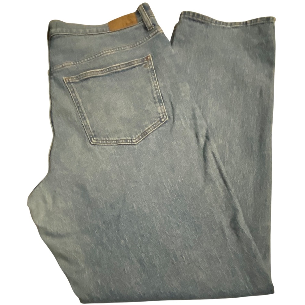 Madewell 90s Straight Leg Jeans Light Wash High Rise Denim 33T NN880 DM4427
